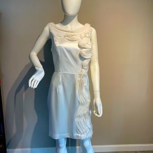 Charmeuse dress with Chiffon detail